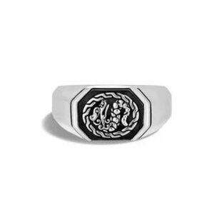 Authentic Mens John Hardy 925 Silver Naga Dragon Signet Ring 11